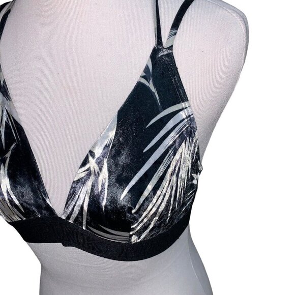 PINK by Victoria's Secret Women's Velvet Bra Wireless S Small Tropical Print - Picture 2 of 6